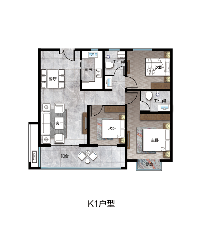 K1戶型115㎡