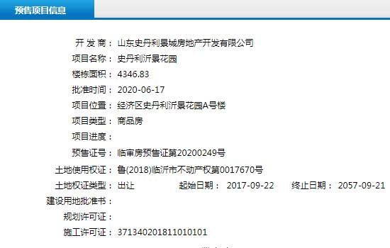 6月中旬臨沂共27項目獲預(yù)售證 共批準(zhǔn)80棟樓