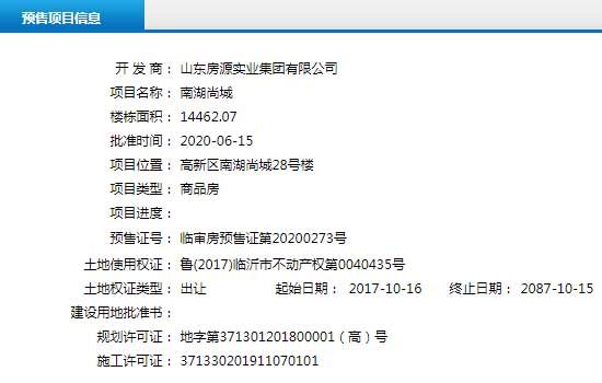 6月中旬臨沂共27項目獲預(yù)售證 共批準(zhǔn)80棟樓