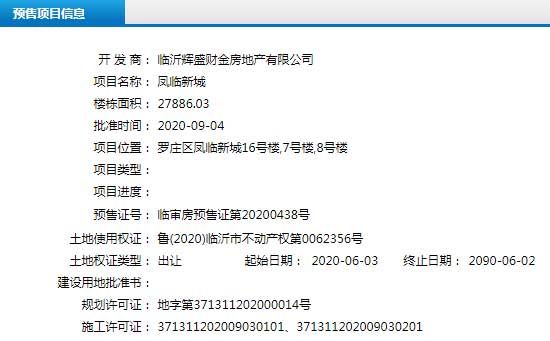 9月上旬臨沂共8項目獲預(yù)售證 共批準(zhǔn)14棟樓