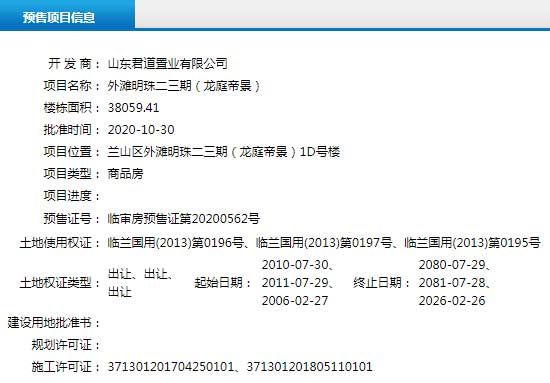 10月下旬臨沂共30項(xiàng)目獲預(yù)售證 共批準(zhǔn)85棟樓