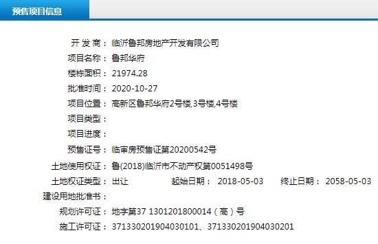 10月下旬臨沂共30項(xiàng)目獲預(yù)售證 共批準(zhǔn)85棟樓