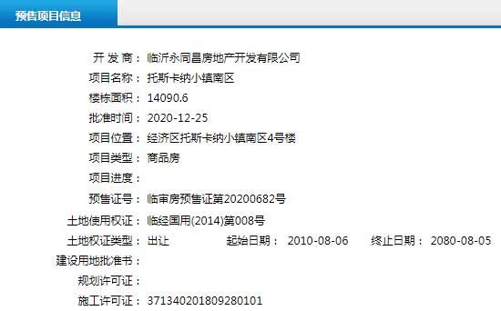 12月下旬臨沂共21項目獲預售證，共批準55棟樓