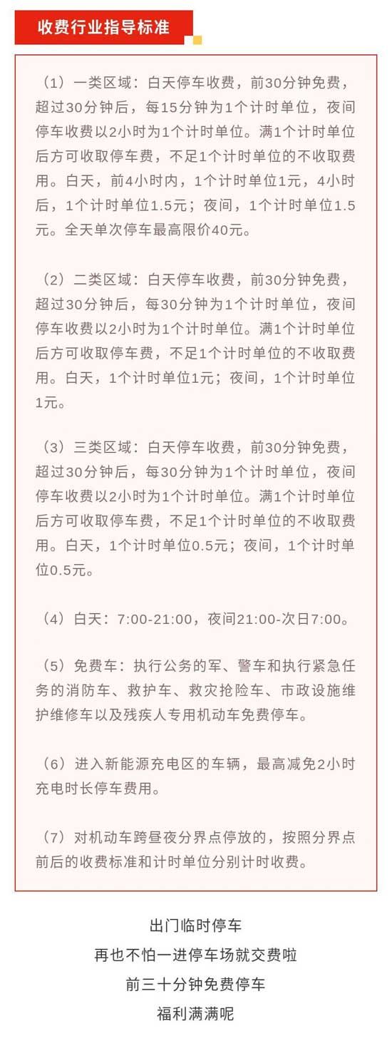 限時免費臨沂城區(qū)停車收費指導(dǎo)價出爐！前30分鐘免費！